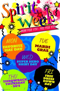 Spirit Week Coming Up